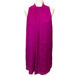 NWT Mango MNG Suit Fuschia Pink Draped Swing Dress - 8